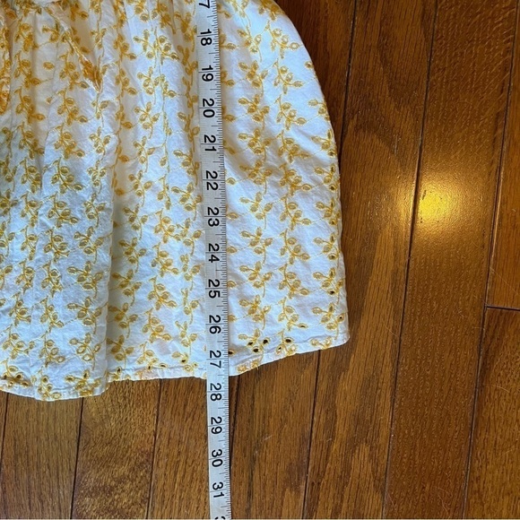 Lane Bryant | Sunny Yellow & White Eyelet Tank Top Size 14/16 Summer Spring - Picture 9 of 9